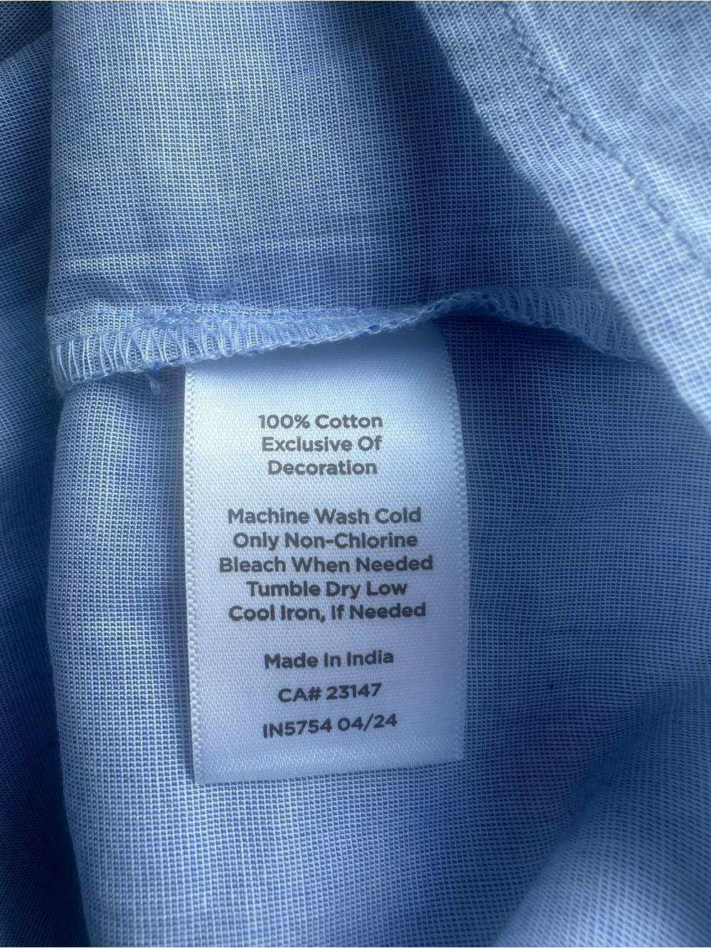 Talbot’s EMBROIDERED CHAMBRAY TOP NWT XL - Picture 8 of 8